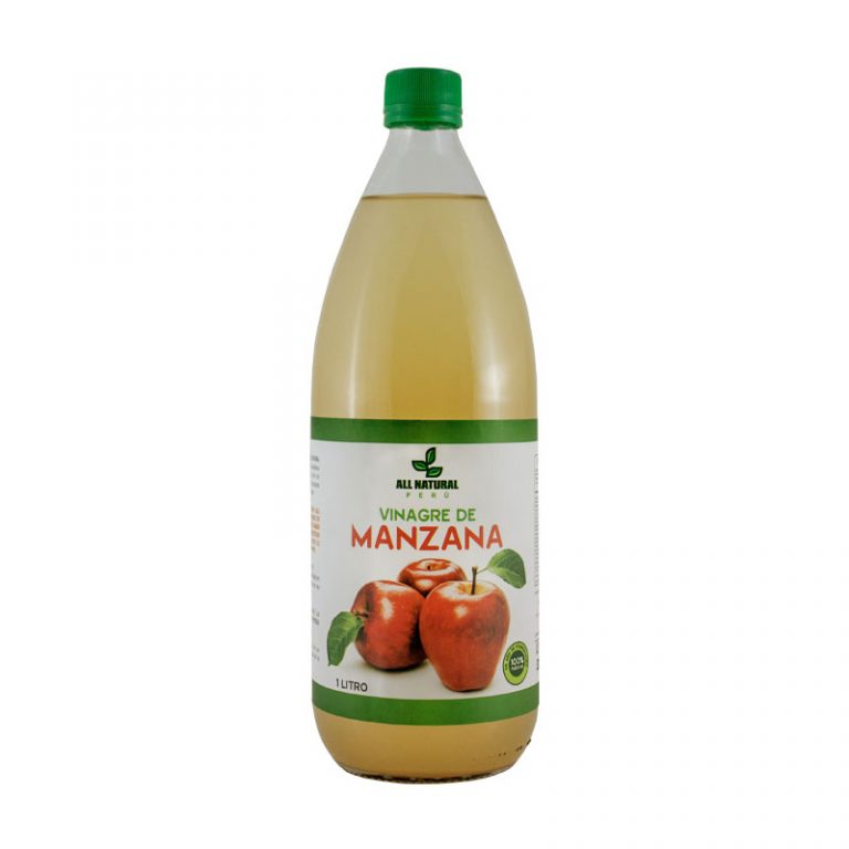 Vinagre de Manzana (ENVASE VIDRIO) 1 litro All Natural Peru